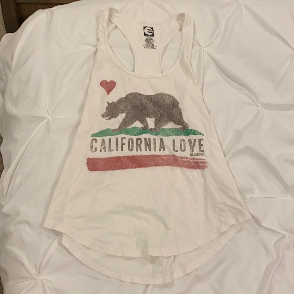 Billabong “California love” white tank